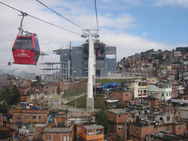 Complexo do Alemão, once one of the most dangerous favelas in Rio, is now safe for tourists to visit ... photo by CC user ATigre on wikimedia  